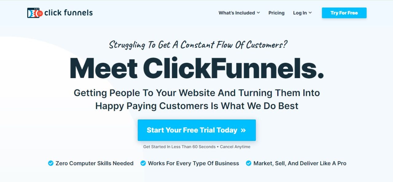 Clickfunnels vs. WordPress, Clickfunnels, WordPress